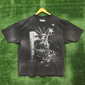 Travis Scott Lady Liberty Metlife Exclusive T-Shirt Size 2XL